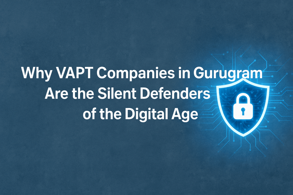 A glowing digital shield with a padlock icon symbolizes cybersecurity protection, representing VAPT Companies in Gurugram as defenders of the digital age against cyber threats.